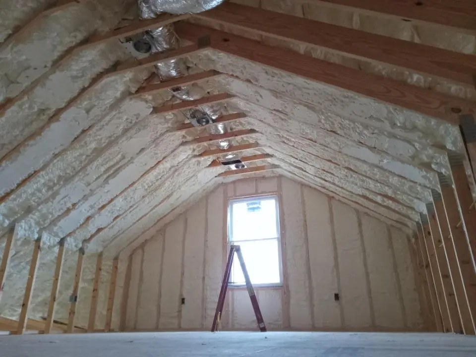 Spray foam roofing application for Crawl Space Insulation project in Hales Corners